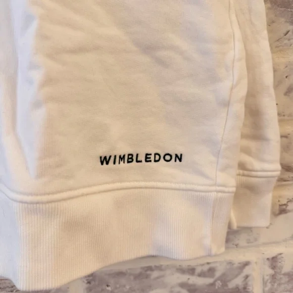 Wimbledon White Sweatshirt with Red Strawberry Graphic - Picture 3 of 8